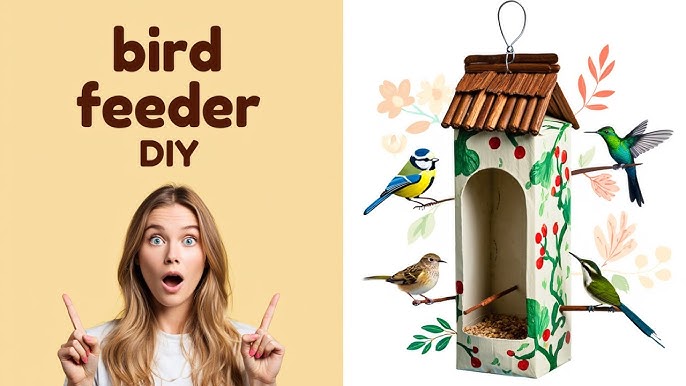 How to Make a Bird Feeder Using Milk Carton