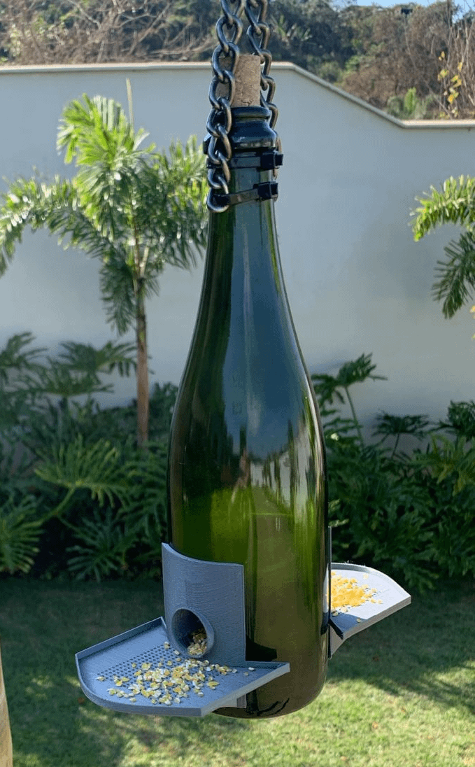 How to Make Bird Feeder With Wine Bottle