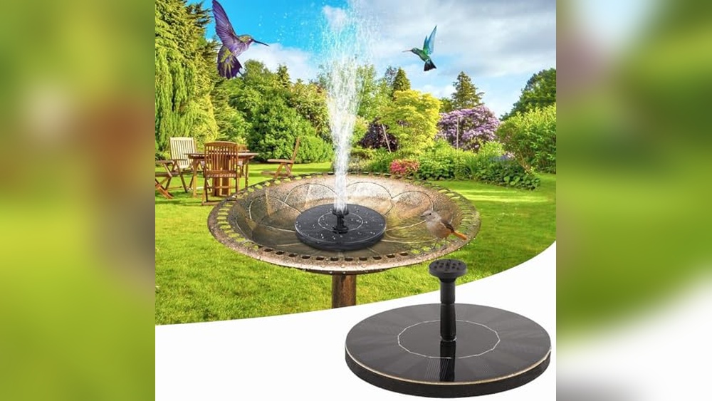 Bird Bath Fountain Solar Powered Water Pump