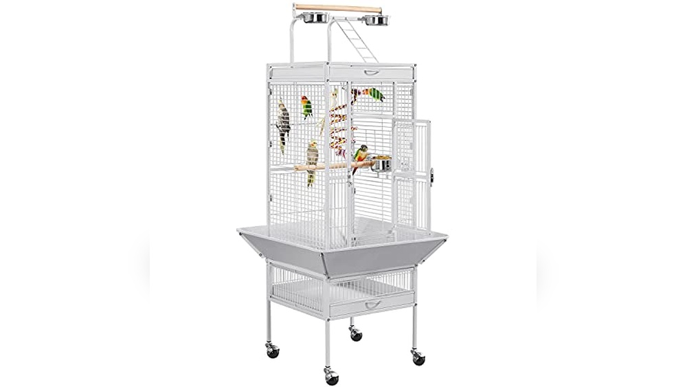 Bird Cage With Seed Guard
