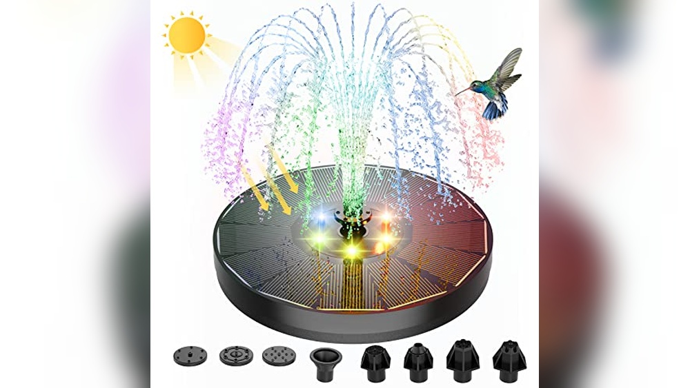 Solar Light Fountain for Bird Bath
