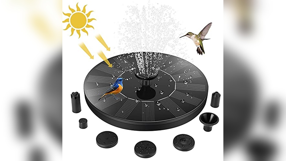Solar Power Bird Bath Fountain